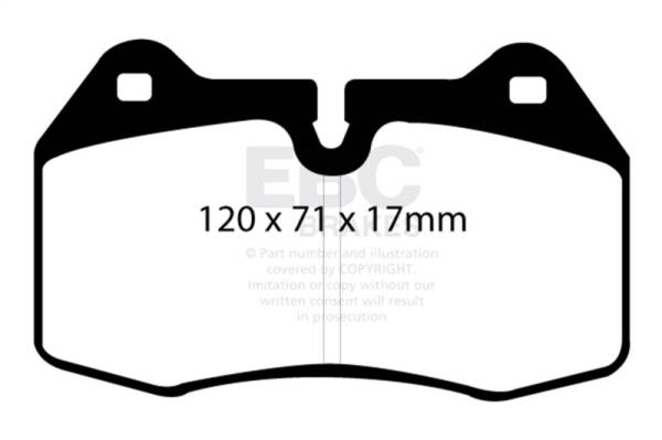 EBC - EBC 94-96 BMW 840 4.0 (E31) Greenstuff Front Brake Pads - DP21032