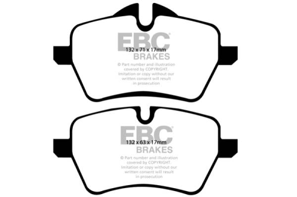 EBC - EBC 07-14 Mini Hardtop 1.6 Turbo Cooper S Greenstuff Front Brake Pads - DP21789