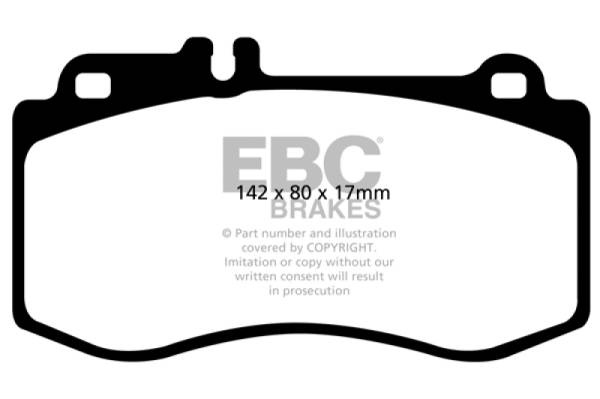 EBC - EBC 2015+ Mercedes-Benz CLS400 (w/Brembo Front Calipers) Greenstuff Front Brake Pads - DP21857