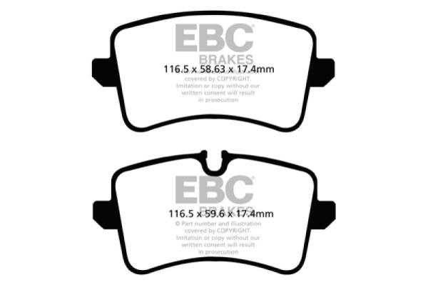EBC - EBC 11 Audi A6 2.0 Turbo Greenstuff Rear Brake Pads - DP22082