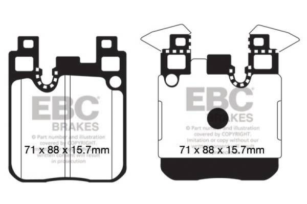 EBC - EBC 14+ BMW 228 Coupe 2.0 Turbo Brembo calipers Greenstuff Rear Brake Pads - DP22133