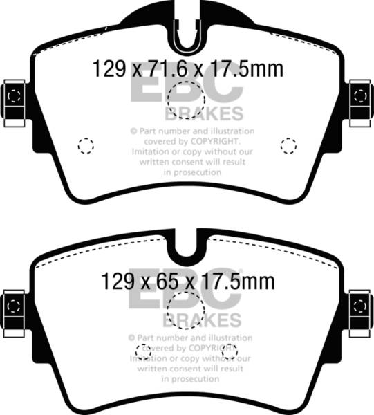 EBC - EBC 14+ Mini Hardtop 2.0 Turbo Cooper S Greenstuff Front Brake Pads - DP22227