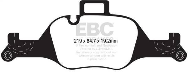 EBC - EBC 2017+ BMW 530 G30 Greenstuff Front Brake Pads - DP22289