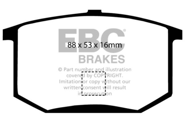 EBC - EBC 75-80 Lotus Esprit 2.0 Greenstuff Rear Brake Pads - DP2298