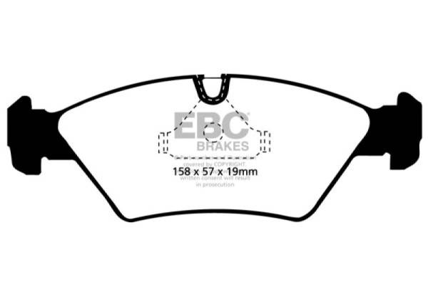 EBC - EBC 85-86 BMW 524 TD 2.4 TD (E28) Greenstuff Front Brake Pads - DP2414