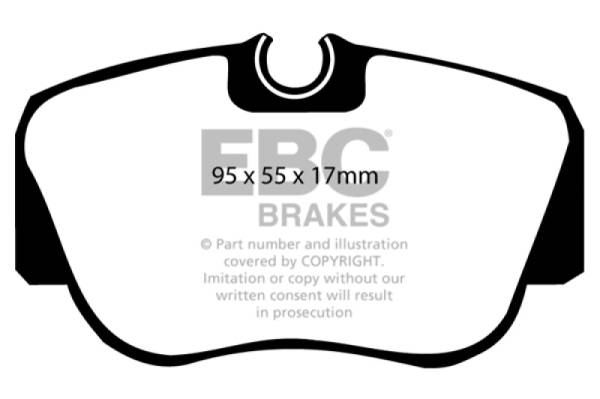 EBC - EBC 84-86 Mercedes-Benz 190/190E 2.3 Greenstuff Front Brake Pads - DP2778