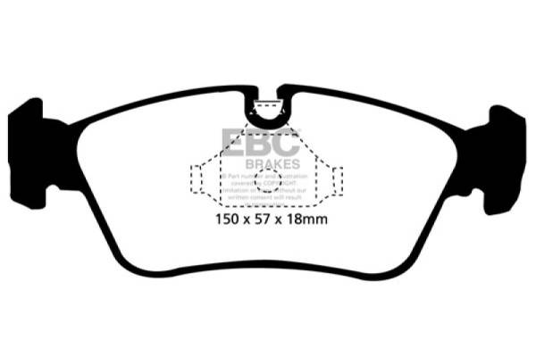 EBC - EBC 99-02 BMW Z3 2.5 Redstuff Front Brake Pads - DP31211C
