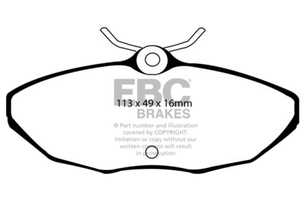 EBC - EBC 03-06 Jaguar XJ8 4.2 VP Redstuff Rear Brake Pads - DP31221/2C