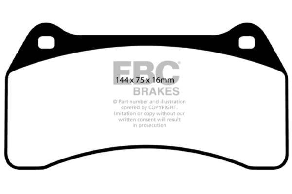 EBC - EBC 03-06 Jaguar XJR 4.2 Supercharged Redstuff Front Brake Pads - DP31462C