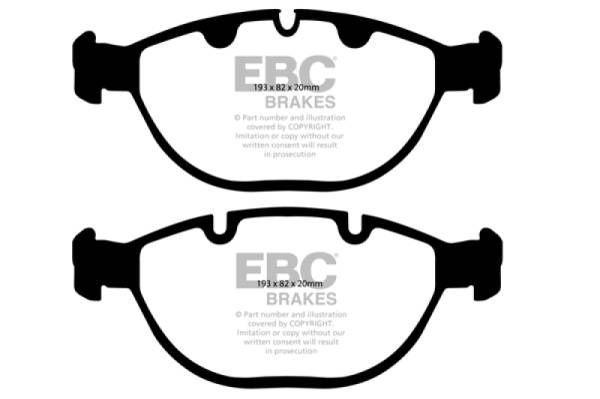 EBC - EBC 02-04 BMW X5 4.6 Redstuff Front Brake Pads - DP31472C