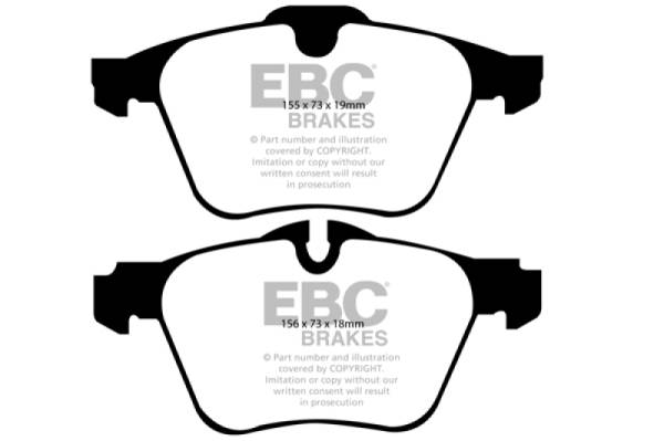 EBC - EBC 13-15 Jaguar XF 3.0 Supercharged Redstuff Front Brake Pads - DP31912C