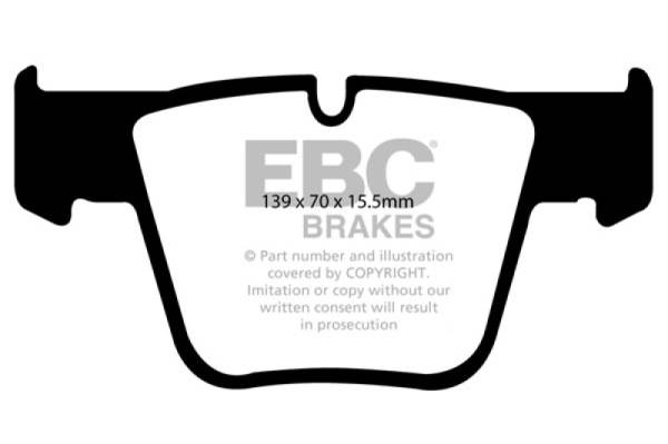 EBC - EBC 07-11 Mercedes-Benz CL63 AMG 6.2 Redstuff Front Brake Pads - DP31941C