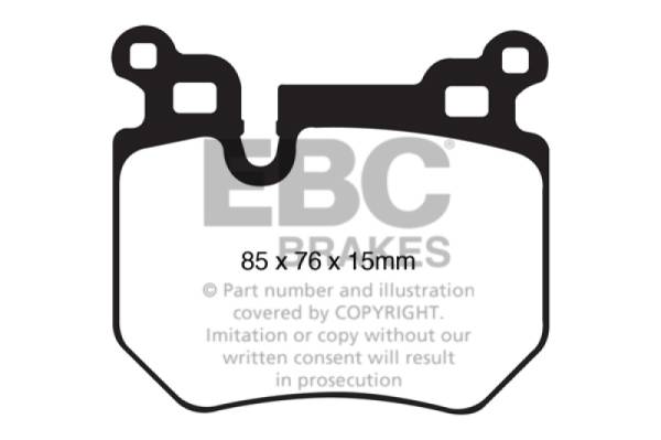 EBC - EBC 08-10 BMW 135 3.0 Twin Turbo Redstuff Rear Brake Pads - DP31996C