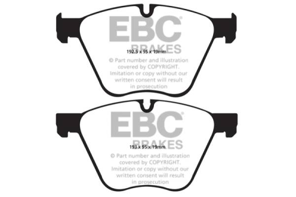 EBC - EBC 10-15 BMW X6 4.4 Twin Turbo Hybrid Redstuff Front Brake Pads - DP32007C