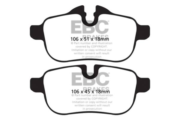 EBC - EBC 09+ BMW Z4 3.0 (E89) Redstuff Rear Brake Pads - DP32046C