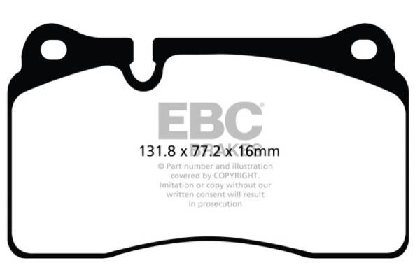 EBC - EBC Brakes Redstuff Ceramic Brake Pads - DP32070C