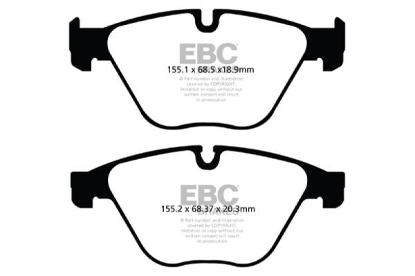EBC - EBC 10+ BMW 535i 3.0 Turbo (F10) Redstuff Front Brake Pads - DP32103C