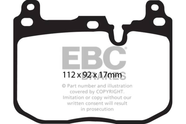 EBC - EBC 14+ BMW M3 3.0 Twin Turbo (F80) Redstuff Front Brake Pads - DP32130C