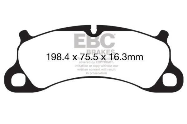 EBC - EBC 12-15 Porsche 911 (991) (Cast Iron Rotor only) 3.8 Carrera S Redstuff Front Brake Pads - DP32144C