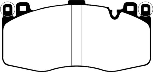 EBC - EBC 15-19 BMW X5M 4.4TT (F85) Redstuff Front Brake Pads - DP32370C