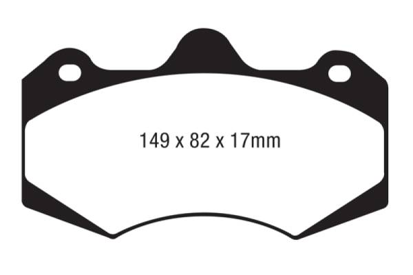 EBC - EBC AP Racing Caliper CP7040 Yellowstuff Brake Pads - DP4062R