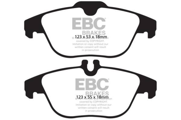 EBC - EBC 13-16 Mercedes-Benz GLK250 2.1 Twin TD Yellowstuff Rear Brake Pads - DP42012R