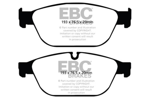 EBC - EBC 11-12 Audi A8 Quattro 3.0 Supercharged Yellowstuff Front Brake Pads - DP42087R