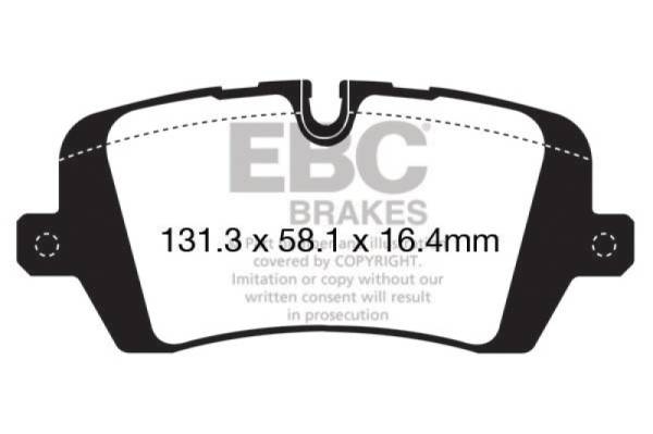 EBC - EBC 13+ Land Rover Range Rover 3.0 Supercharged Yellowstuff Rear Brake Pads - DP42161R