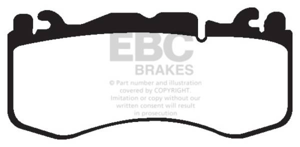 EBC - EBC 12+ Aston Martin Vantage 4.7 Yellowstuff Front Brake Pads - DP42174R