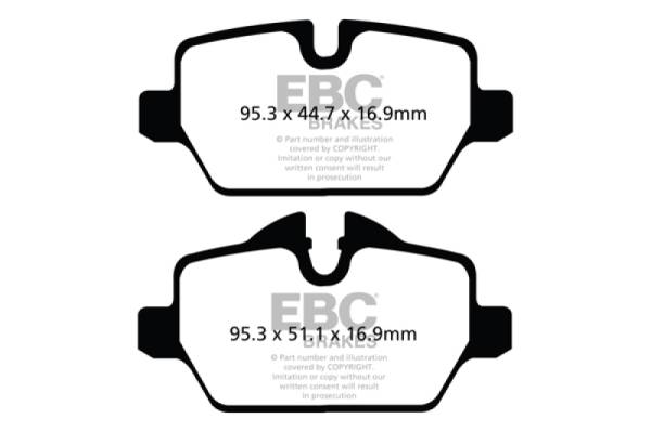 EBC - EBC 10+ Mini Countryman 1.6 Cooper Yellowstuff Rear Brake Pads - DP42102R