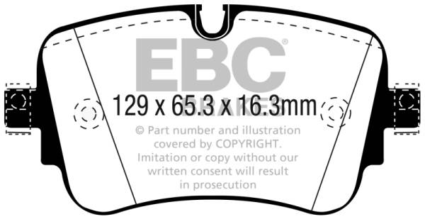 EBC - EBC 16-18 Audi Q7 Yellowstuff Rear Brake Pads - DP42299R