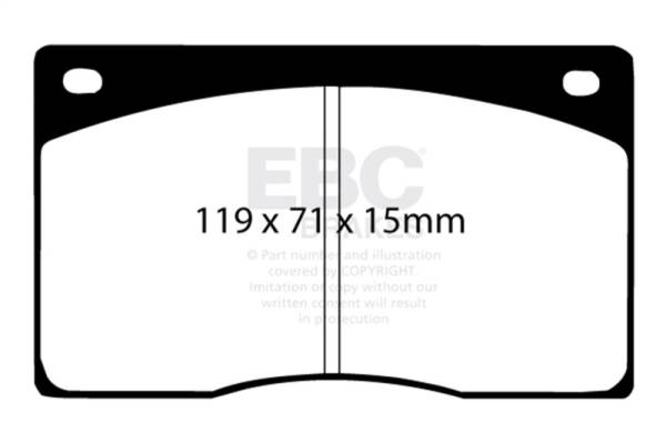 EBC - EBC 93-97 Aston Martin DB7 3.2 Supercharged Yellowstuff Front Brake Pads - DP4262R