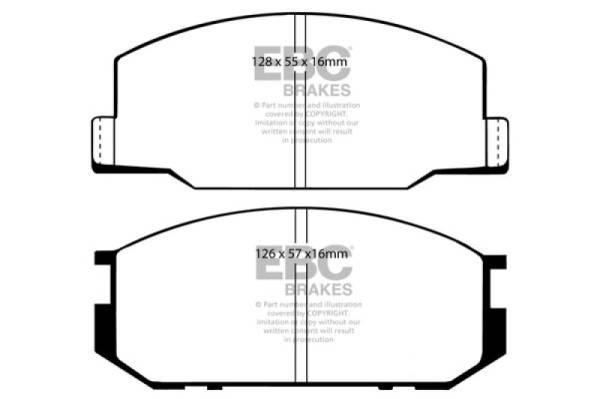 EBC - EBC 85-90 Lotus Esprit 2.2 Yellowstuff Front Brake Pads - DP4456R
