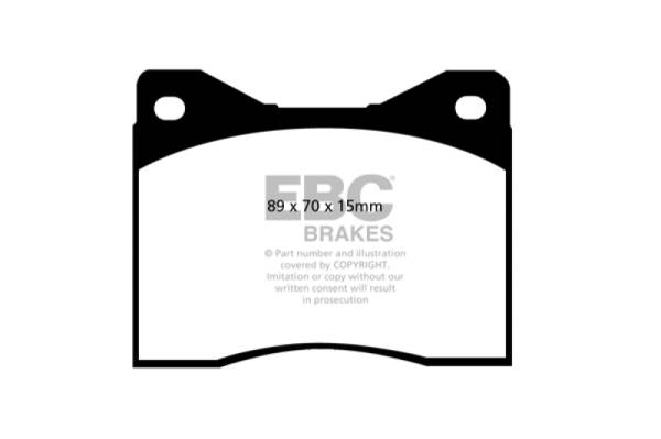 EBC - EBC 88-90 Lamborghini Countach 5.2 (Anniversary) Yellowstuff Rear Brake Pads - DP4753/2R