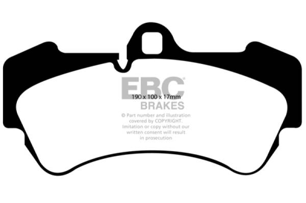 EBC - EBC 04-06 Porsche Cayenne 3.2L Bluestuff Front Brake Pads - DP51521NDX
