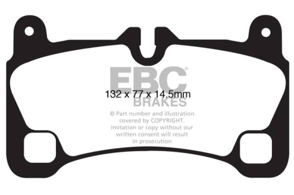 EBC - EBC 08 Porsche Cayenne 4.8 Turbo Bluestuff Rear Brake Pads - DP51836NDX