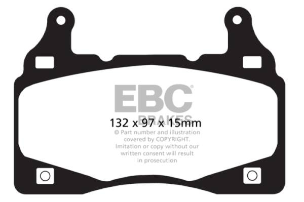 EBC - EBC 11-15 Chevrolet Camaro 6.2L Bluestuff Front Brake Pads - DP51895NDX
