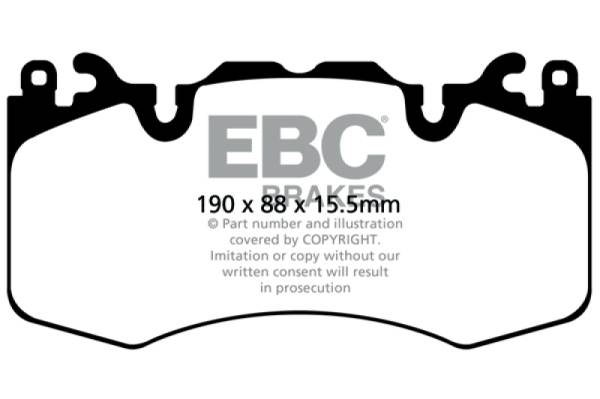 EBC - EBC 2020+ Land Rover Defender 90 Bluestuff Front Brake Pads - DP52064NDX