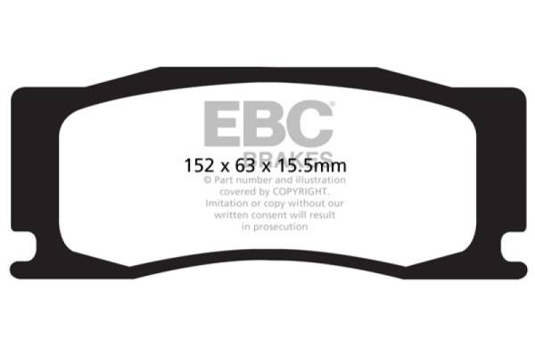 EBC - EBC 08-09 Jaguar XKR 4.2L Supercharged Bluestuff Front Brake Pads - DP52111NDX