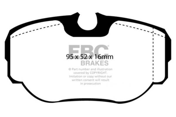 EBC - EBC 99-03 Land Rover Discovery (Series 2) 4.0 Greenstuff Rear Brake Pads - DP61038
