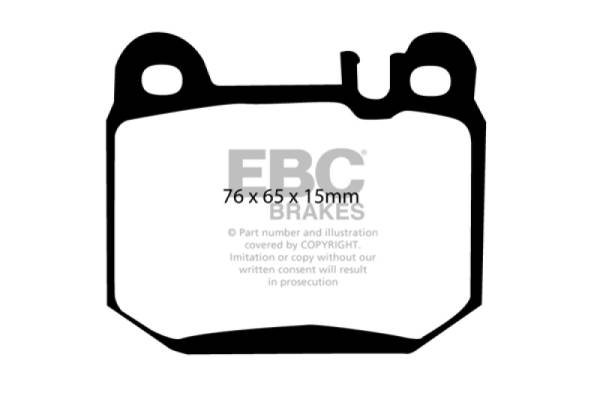 EBC - EBC 00-01 Mercedes-Benz M-Class (ML) ML430 4.3 Greenstuff Rear Brake Pads - DP61395