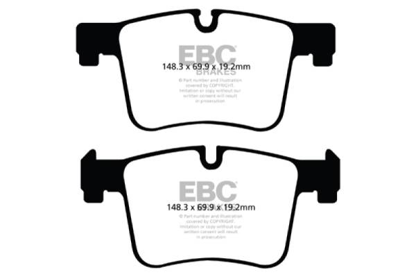 EBC - EBC 11+ BMW X3 2.0 Turbo (F25) Greenstuff Front Brake Pads - DP62105