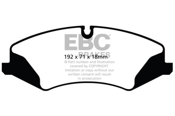 EBC - EBC 14+ Land Rover LR4 3.0 Supercharged Greenstuff Front Brake Pads - DP62123