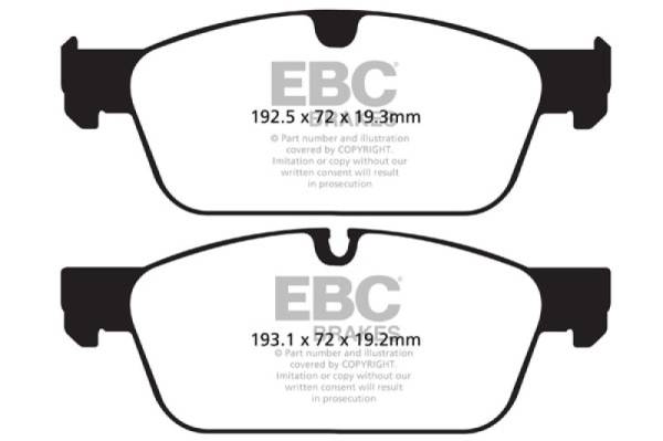 EBC - EBC 13-16 Mercedes-Benz GL350 3.0 TD AMG Package Greenstuff Front Brake Pads - DP62156