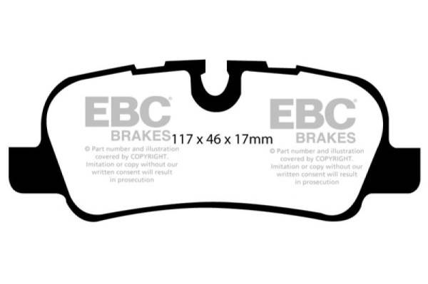 EBC - EBC 05-10 Land Rover LR3 4.4 Extra Duty Rear Brake Pads - ED91542