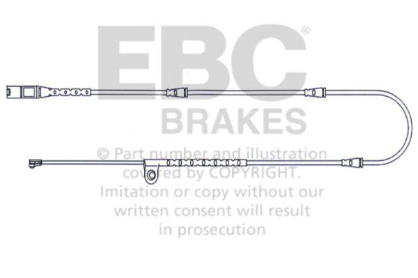 EBC - EBC 2010-2014 BMW X5 4.4L Twin Turbo Front Wear Leads - EFA141