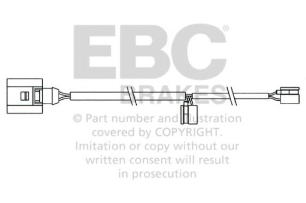 EBC - EBC 2008 Porsche Cayenne (1st Gen) 4.8L Turbo Rear Wear Leads - EFA158