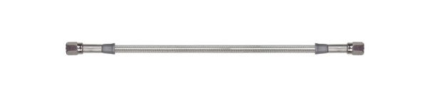 Goodridge - Goodridge 10in Universal Brake Line Assembly w/Black Zinc Fittings & Clear Hose - 30310TB-CL