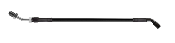 Goodridge - Goodridge 72in Universal Clutch Line w/Black Zinc Fittings & Black Hose - 45Deg Banjo w/AN3 Fitting - HD2045-1CB-BK72