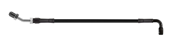 Goodridge - Goodridge 56in Universal Clutch Line w/Black Zinc Fittings & Black Hose - 90Deg Banjo w/AN3 Fitting - HD2090-1CB-BK56
